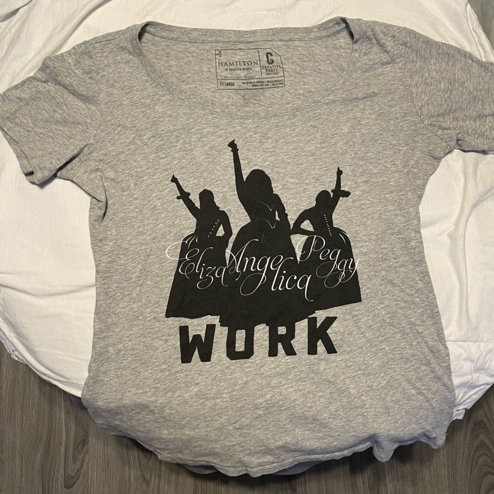 Hamilton Authentic Schuyler Sisters Work T Shirt